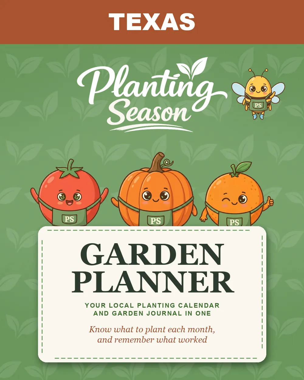 Cover of the Texas Garden Planner by Planting Season
